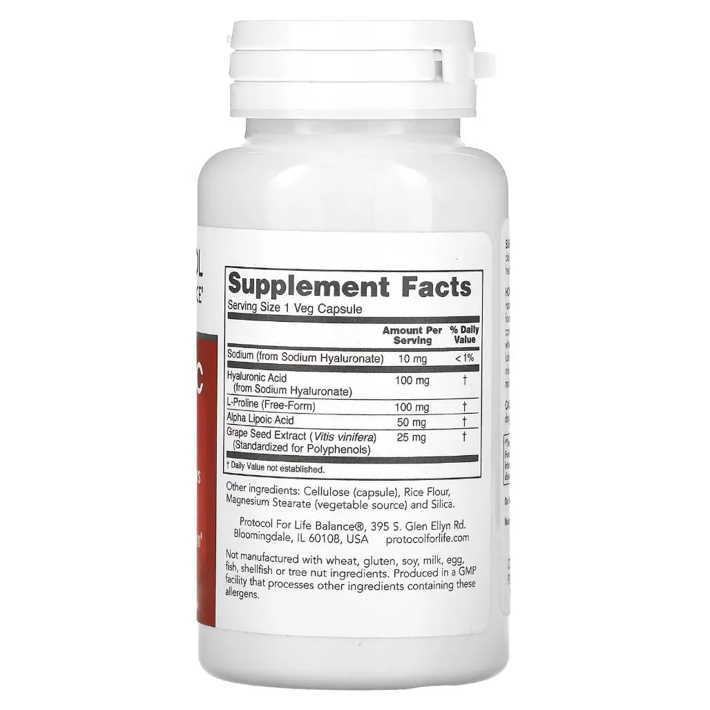 Hyaluronic Acid 100 mg Protocol for life Balance
