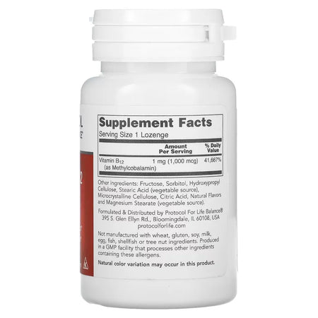 Methyl B12 1000 Protocol for life Balance
