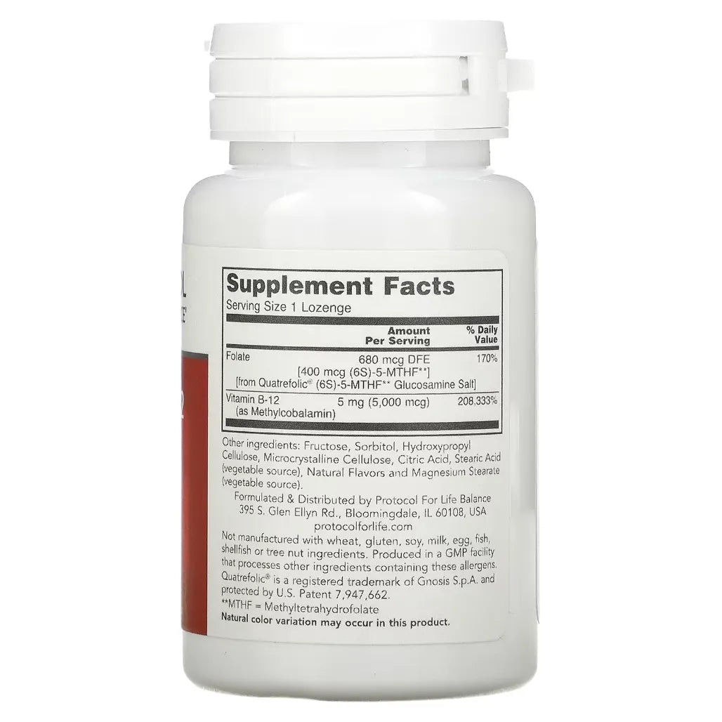 Methyl B12 5000 mcg Protocol for life Balance