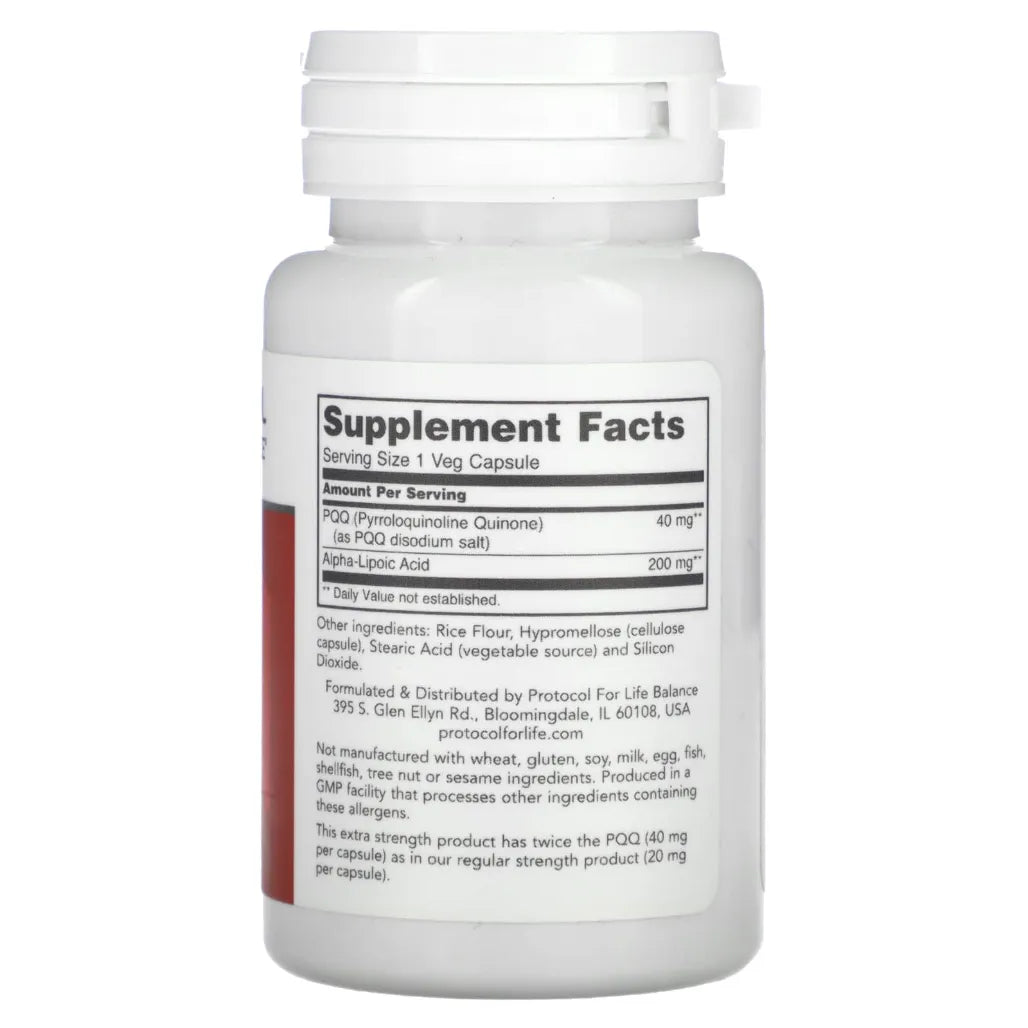 PQQ 40mg Extra Strength Protocol for life Balance