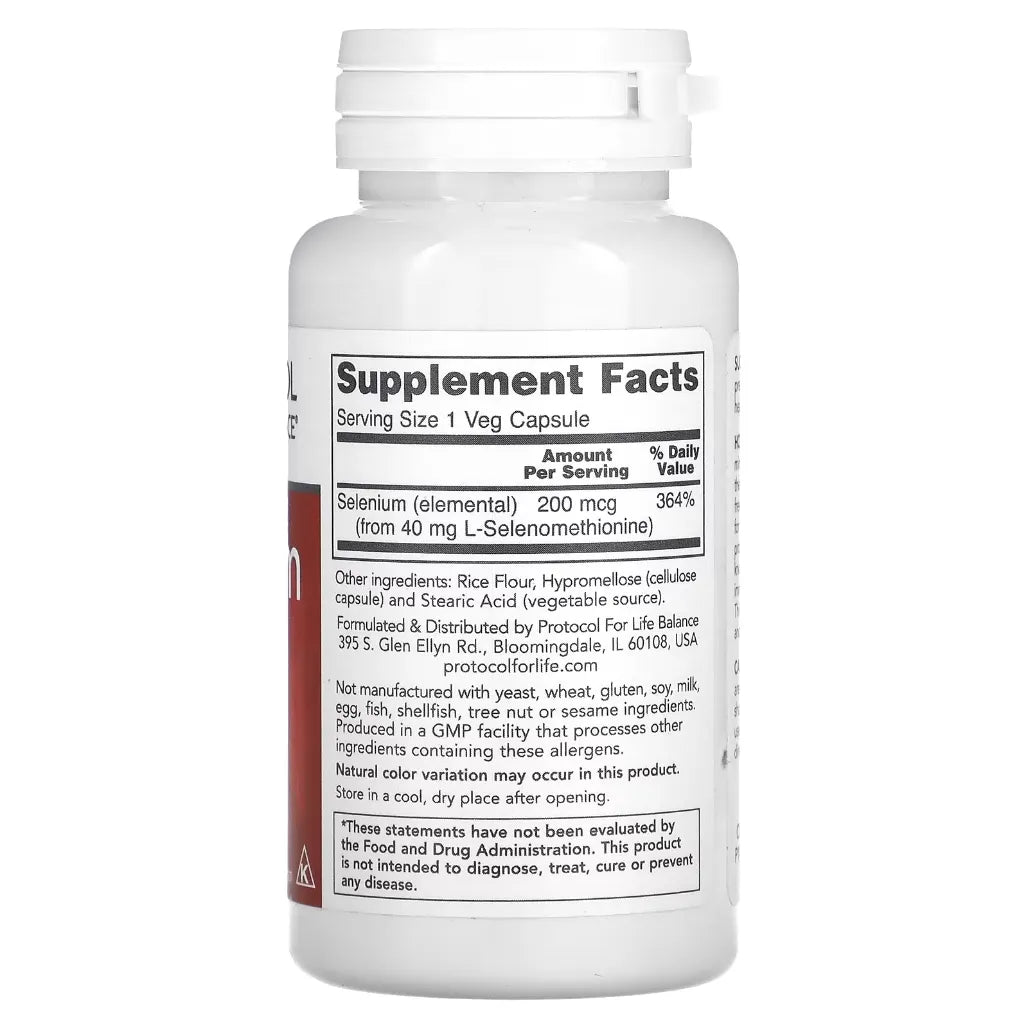 Selenium 200 mcg Protocol for life Balance