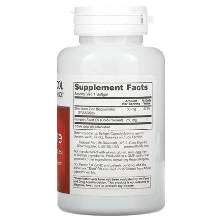 Zinc Glycinate Protocol for life Balance