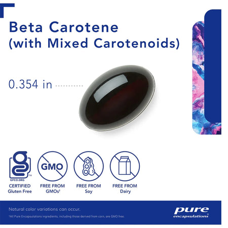 Beta Carotene 25000 IU for vision and antioxidant support