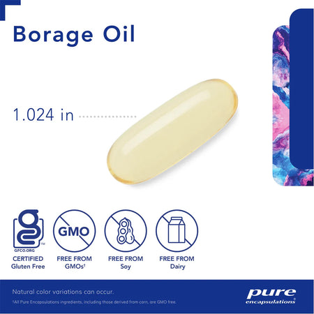 Pure Encapsulations Borage Oil supplements facts