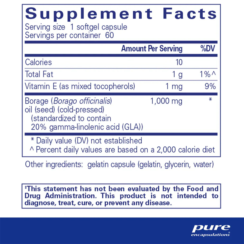 Borage Oil Pure Encapsulations