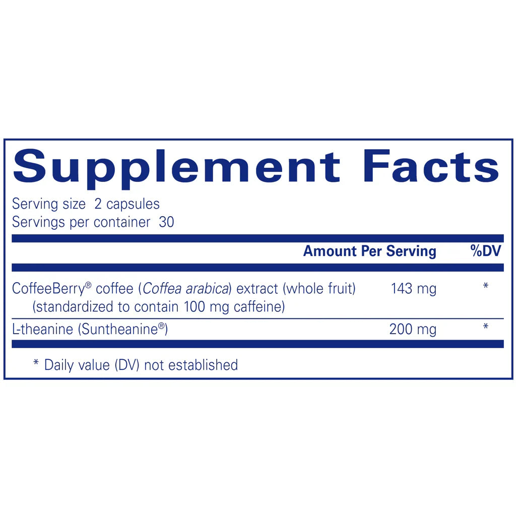 Pure Encapsulations CaffPhenol supplements facts
