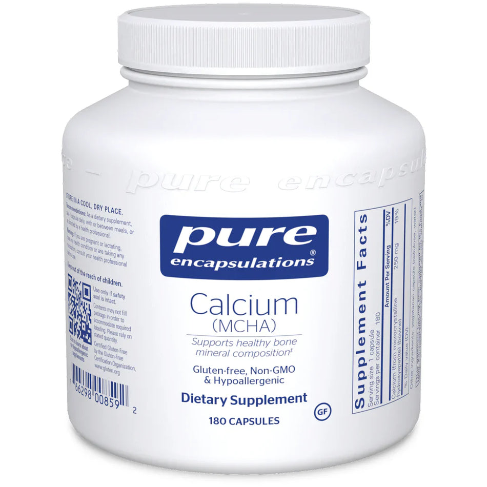 Pure Encapsulations Calcium (MCHA) 250 mg capsules