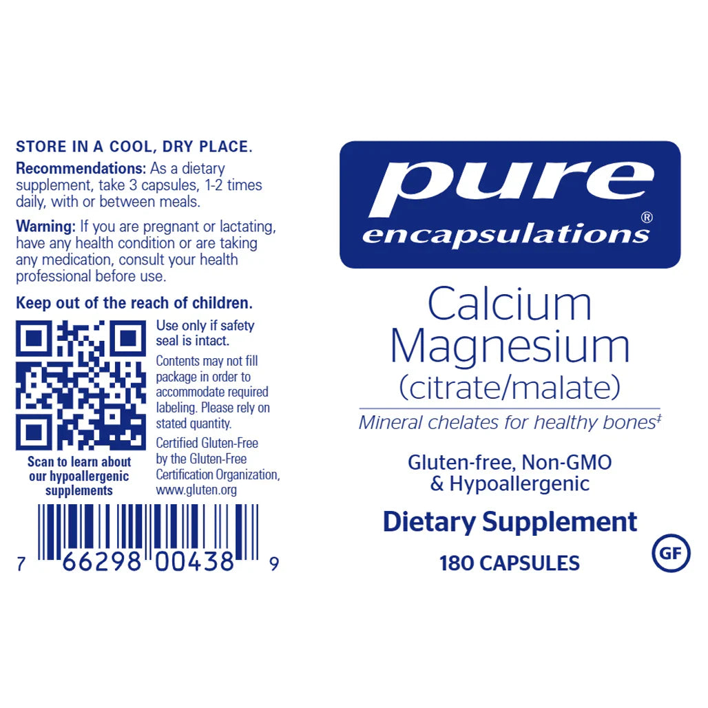 Calcium Magnesium Citrate/Malate for comprehensive bone and joint support