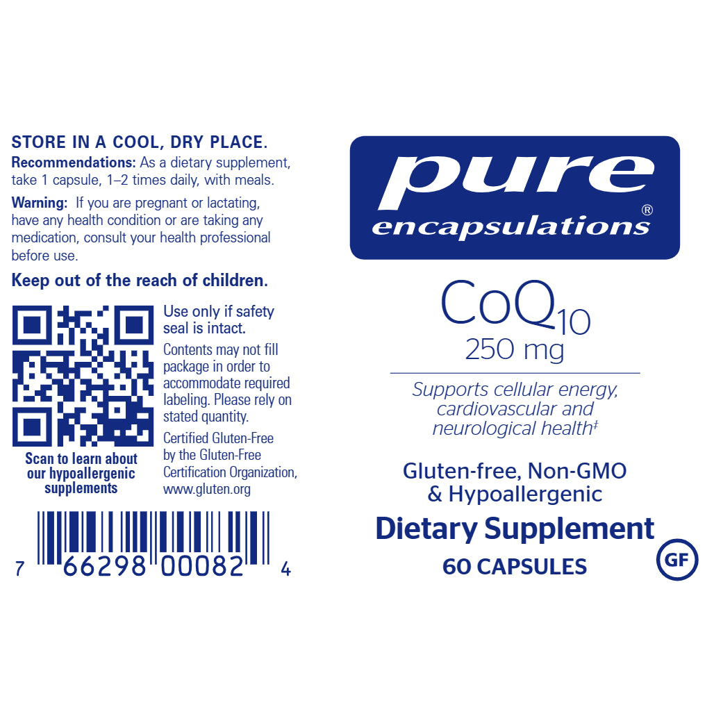 CoQ10 250 mg for advanced cardiovascular support