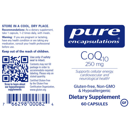 CoQ10 250 mg for advanced cardiovascular support