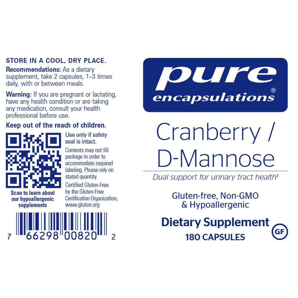 Pure Encapsulations Cranberry / D-Mannose
