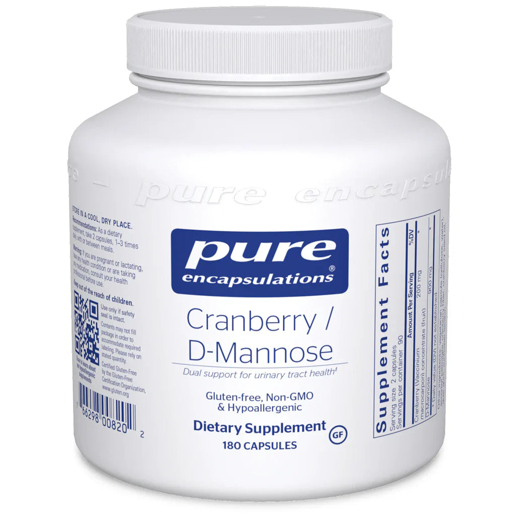 Pure Encapsulations Cranberry / D-Mannose 180 capsules