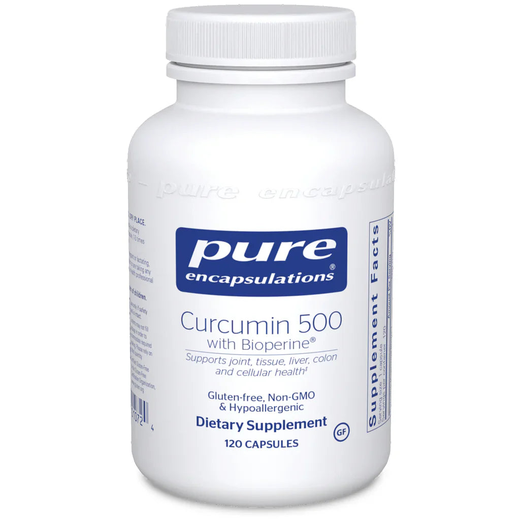 Pure Encapsulations Curcumin 500 with Bioperine 120 capsules
