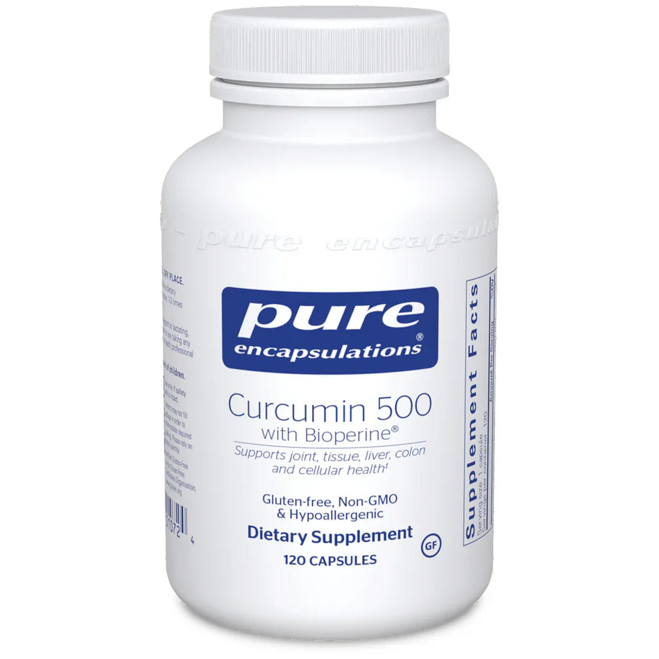 Pure Encapsulations Curcumin 500 with Bioperine 120 capsules
