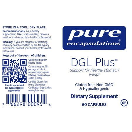 Pure Encapsulations DGL Plus - Support For The Alimentary Canal