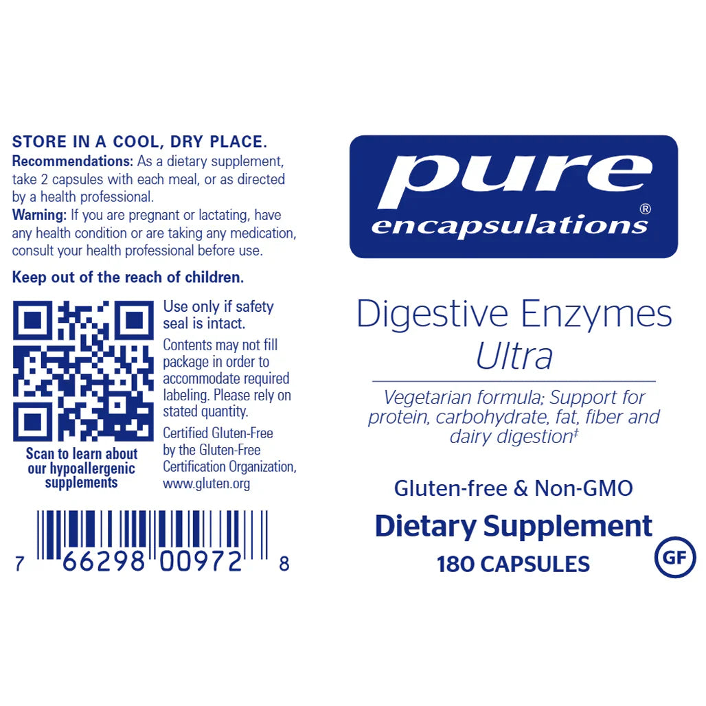 Pure Encapsulations Digestive Enzymes Ultra