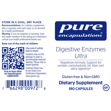 Pure Encapsulations Digestive Enzymes Ultra