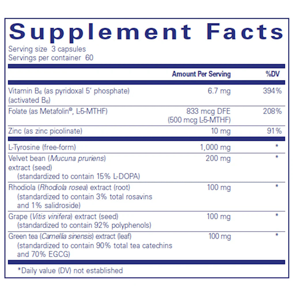 Ingredients of DopaPlus Dietary Supplement