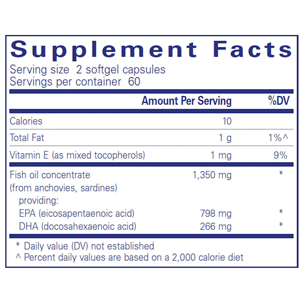 Ingredients of EPA Ultimate Dietary Supplement 