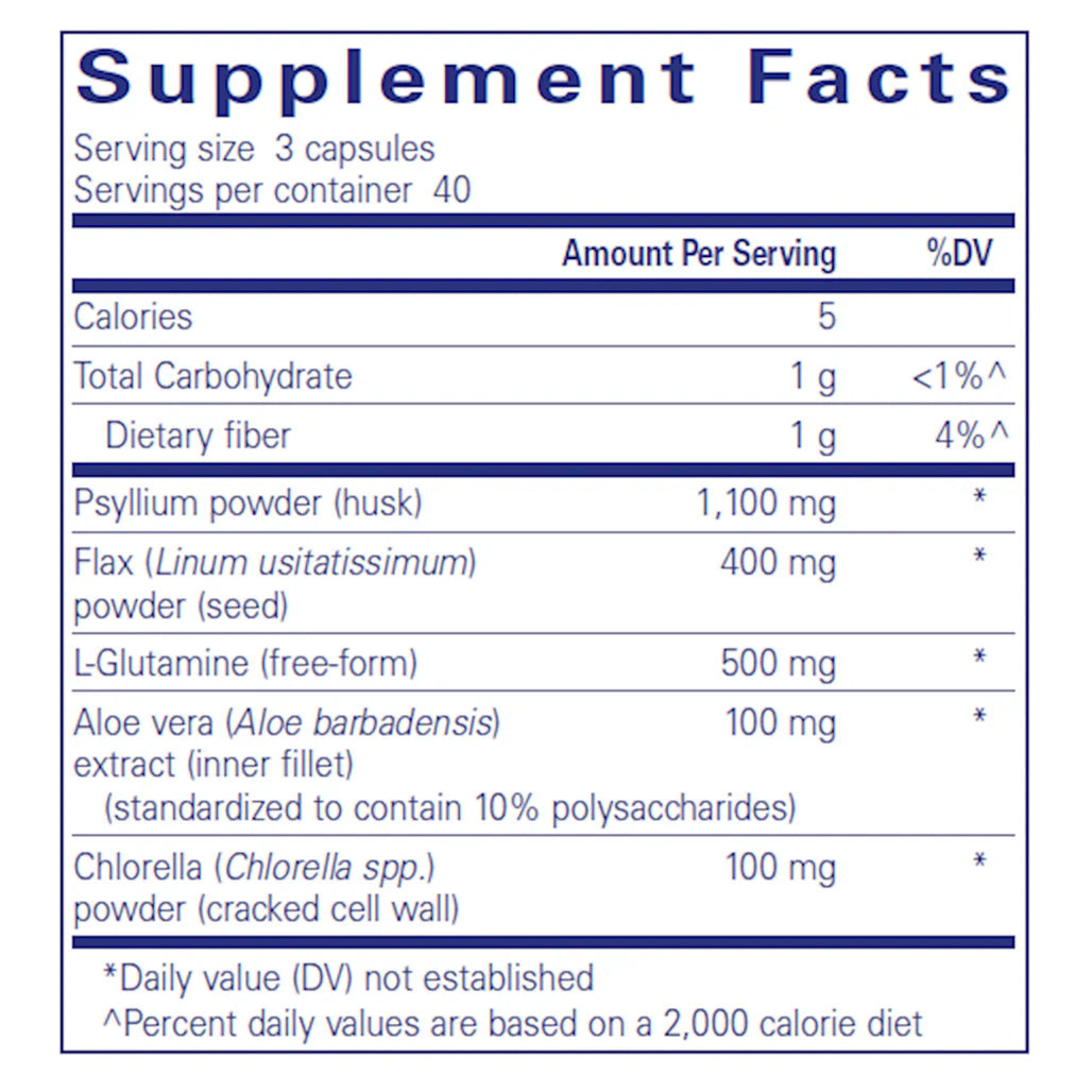 Ingredients of G.I. Fortify Dietary Supplement 