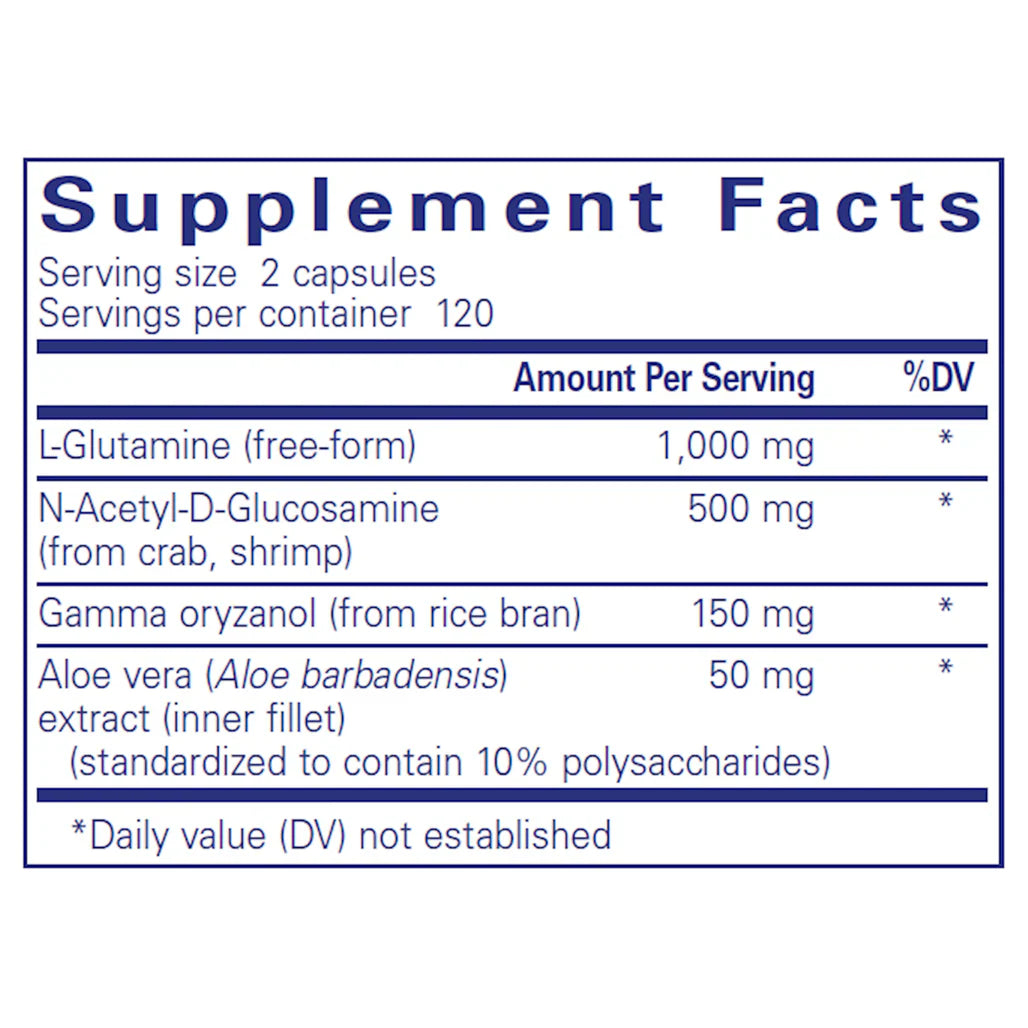 G.I. Integrity Supplement Facts 