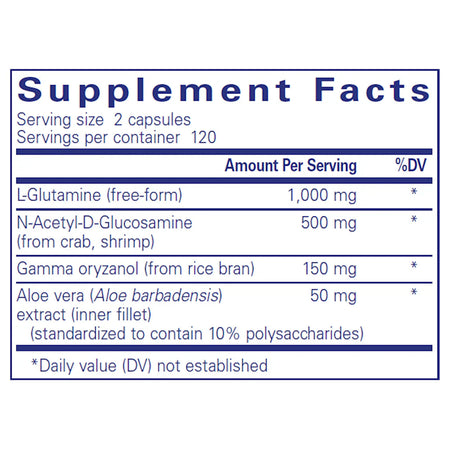 G.I. Integrity Supplement Facts 
