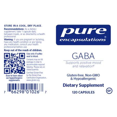 Pure Encapsulations GABA 700mg 