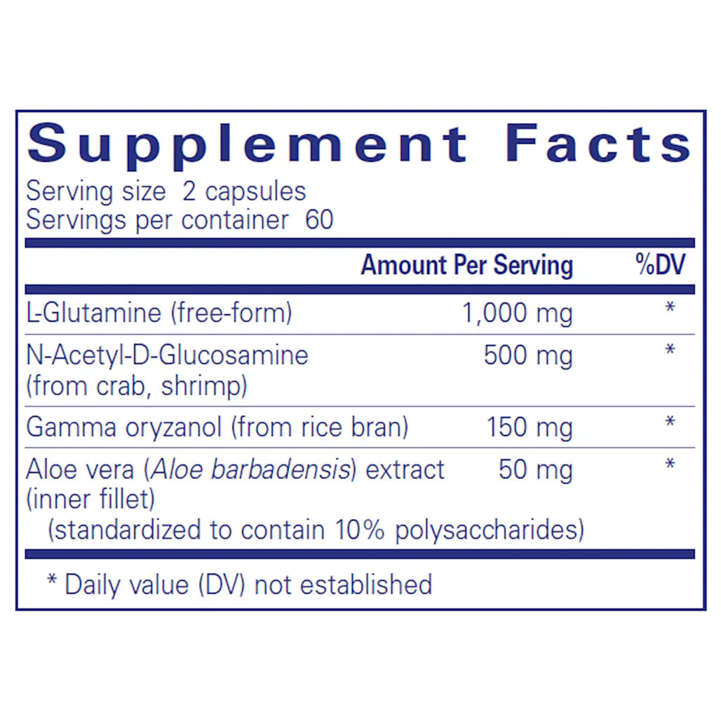 Ingredients of G.I. Integrity Dietary Supplement