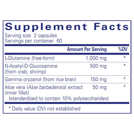 Ingredients of G.I. Integrity Dietary Supplement