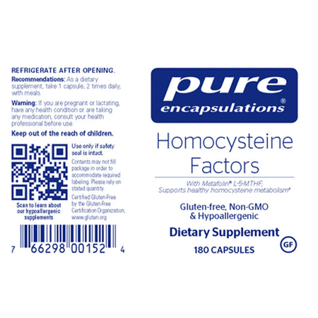 Pure Encapsulations Homocysteine Factors  for heart health