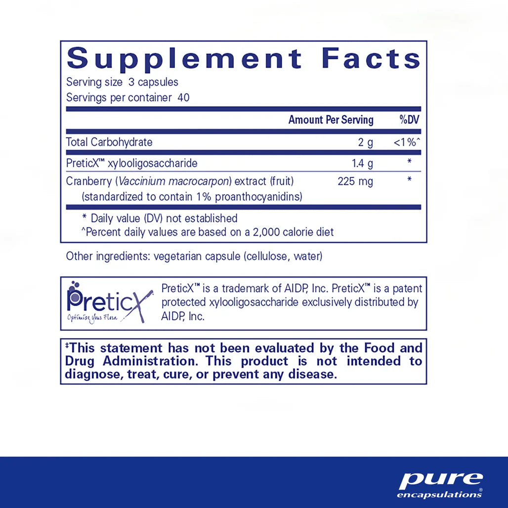 Pure Encapsulations Poly-Prebiotic supplements facts