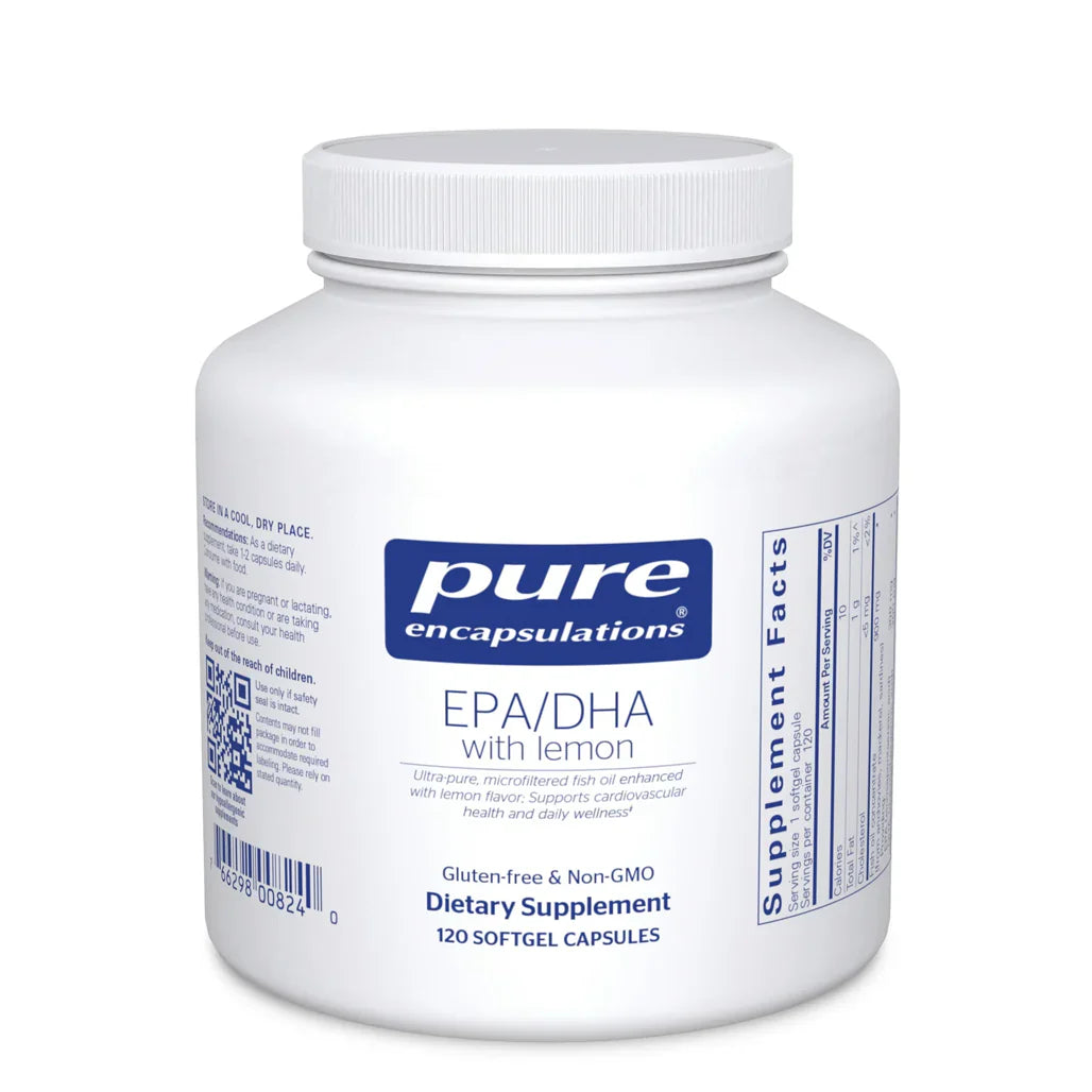 Pure Encapsulations EPA/DHA with Lemon softgels