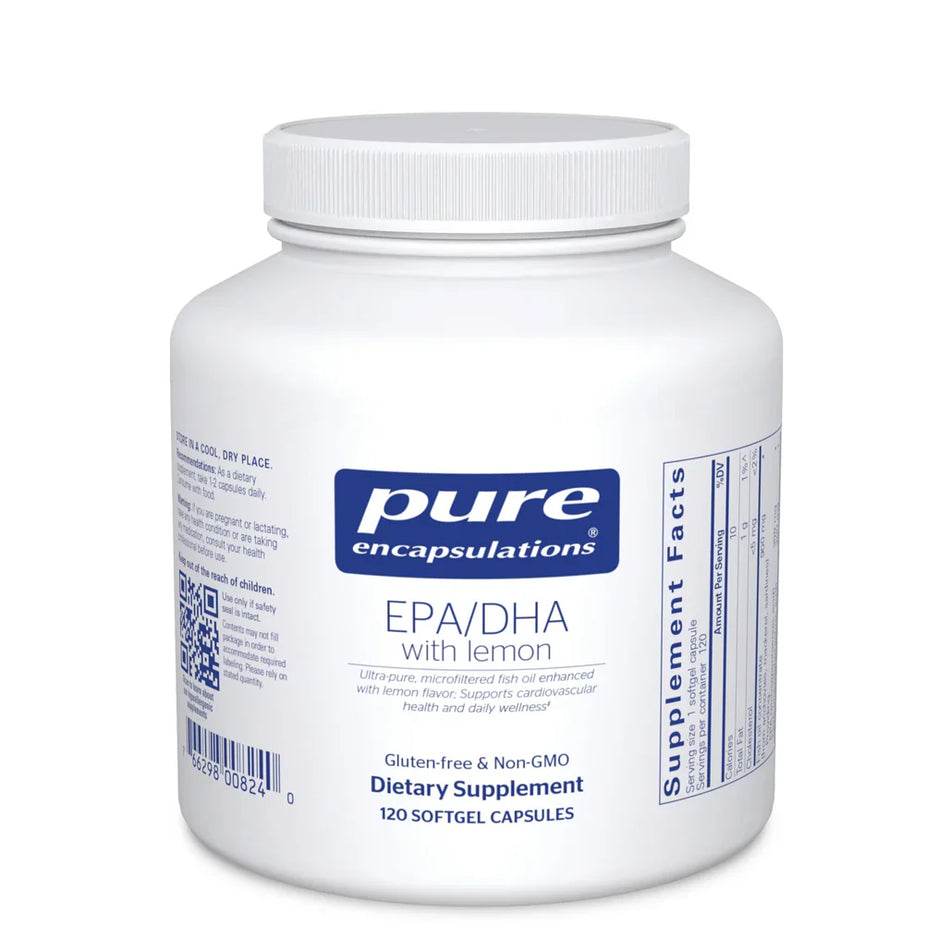 Pure Encapsulations EPA/DHA with Lemon softgels