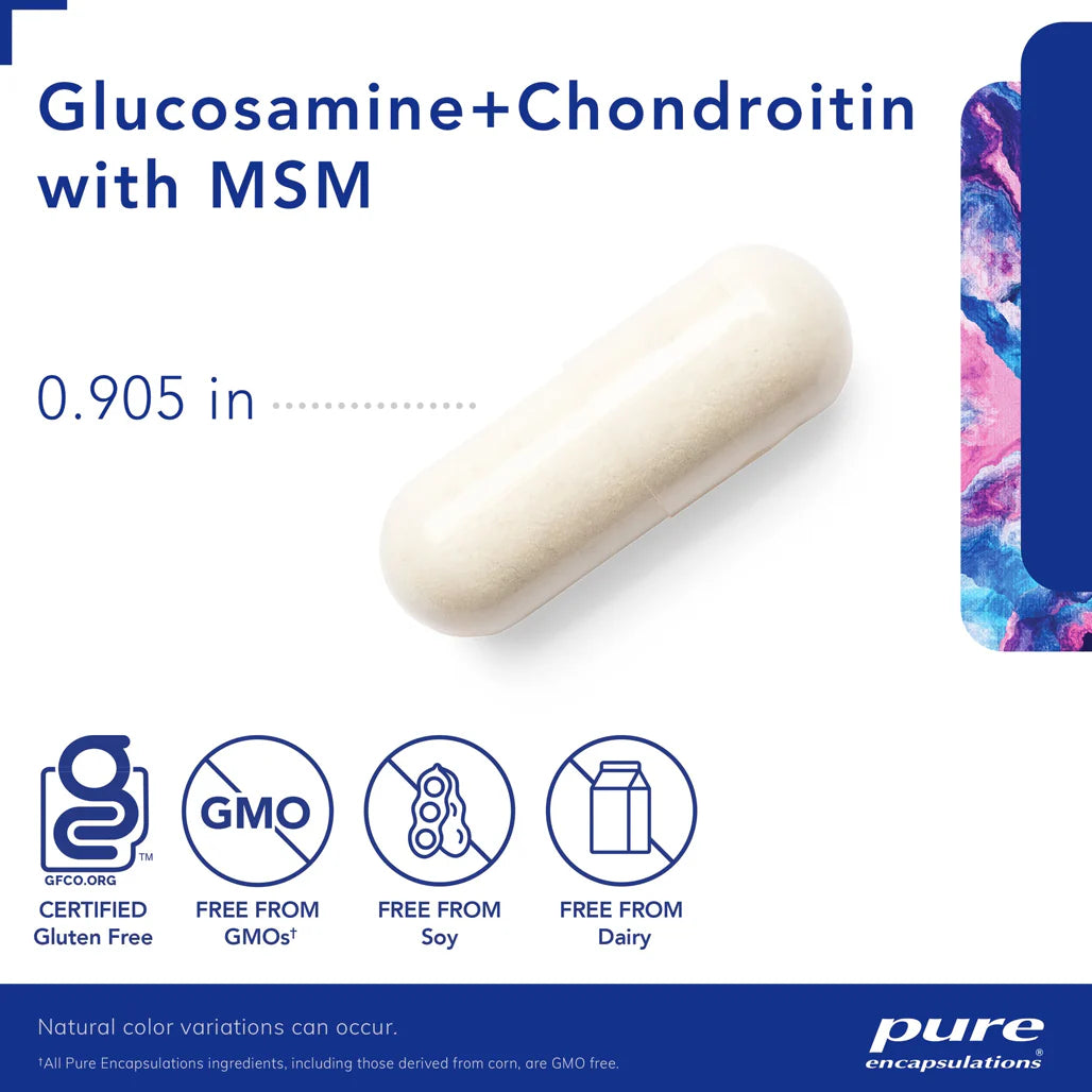 Pure Encapsulations Glucosamine Chondroitin with MSM Dietary Supplement