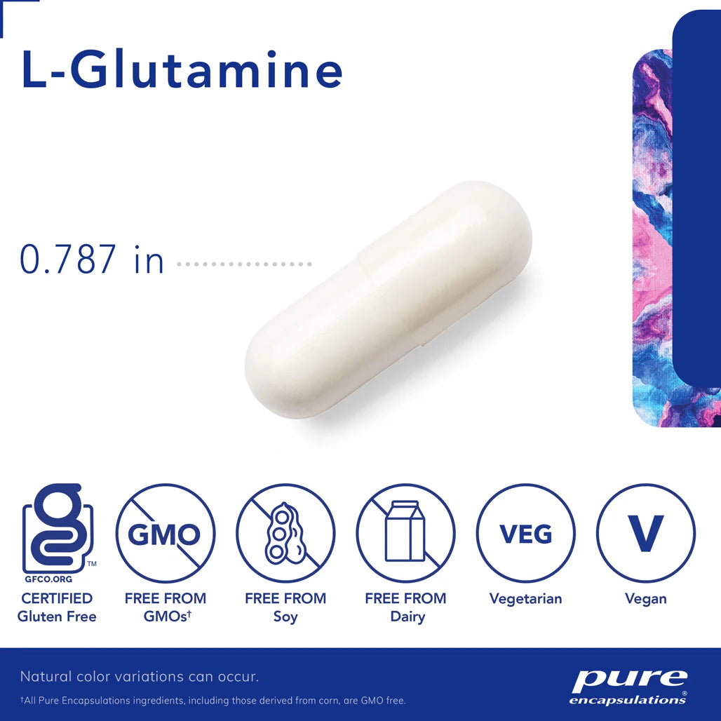 L-Glutamine 500mg by Pure Encapsulations -  Upholds Lean Muscle