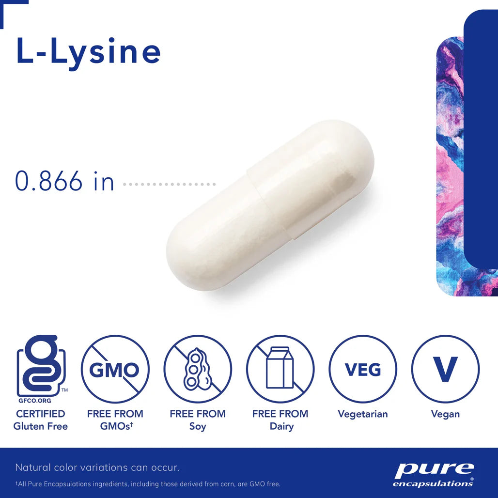 Pure Encapsulations L-Lysine for Arginine Production