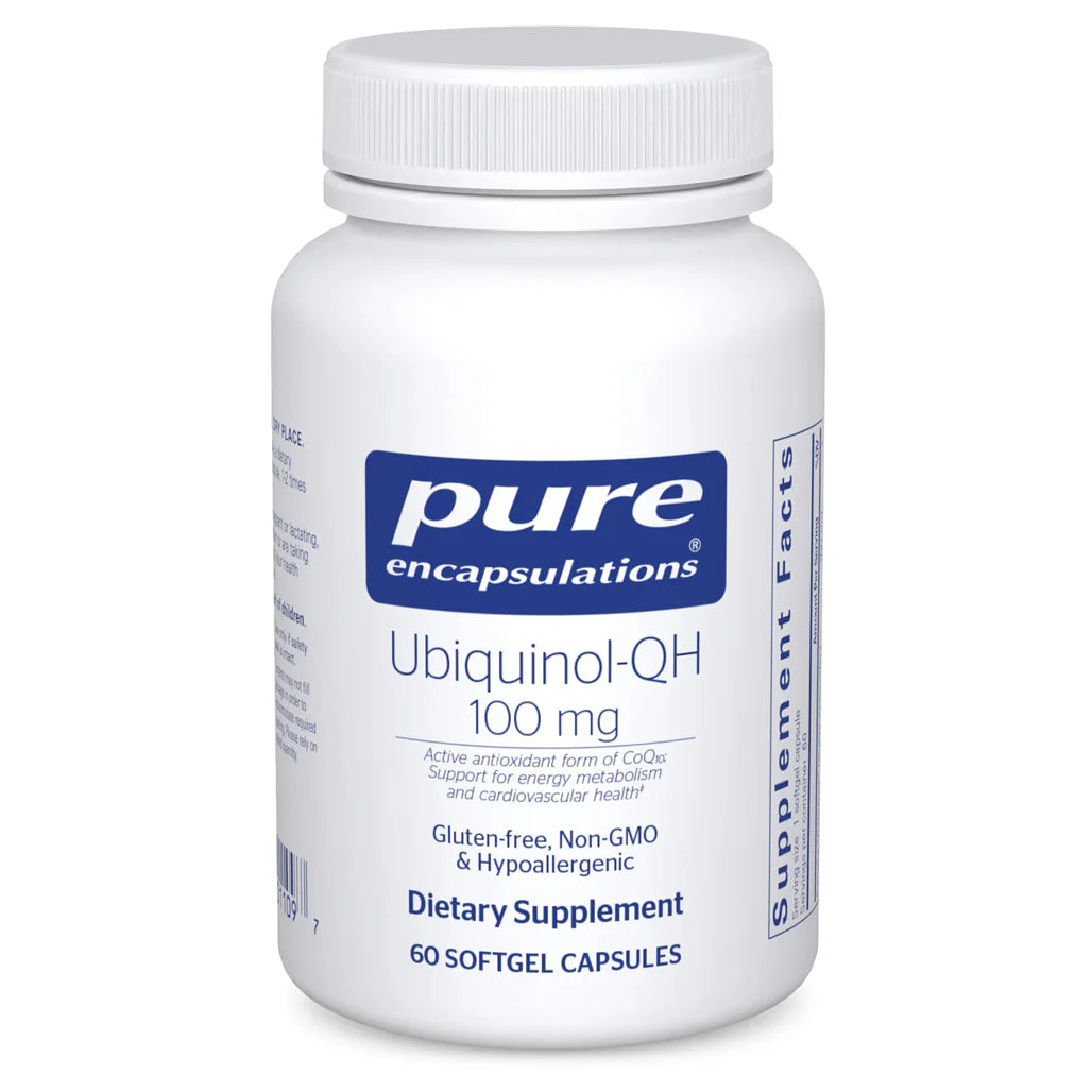 Pure Encapsulations Ubiquinol-QH 100 mg bottle