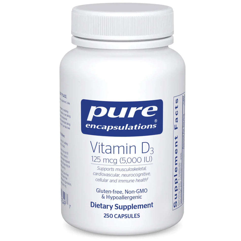 Pure Encapsulations Vitamin D3 5000 IU 250 Capsules