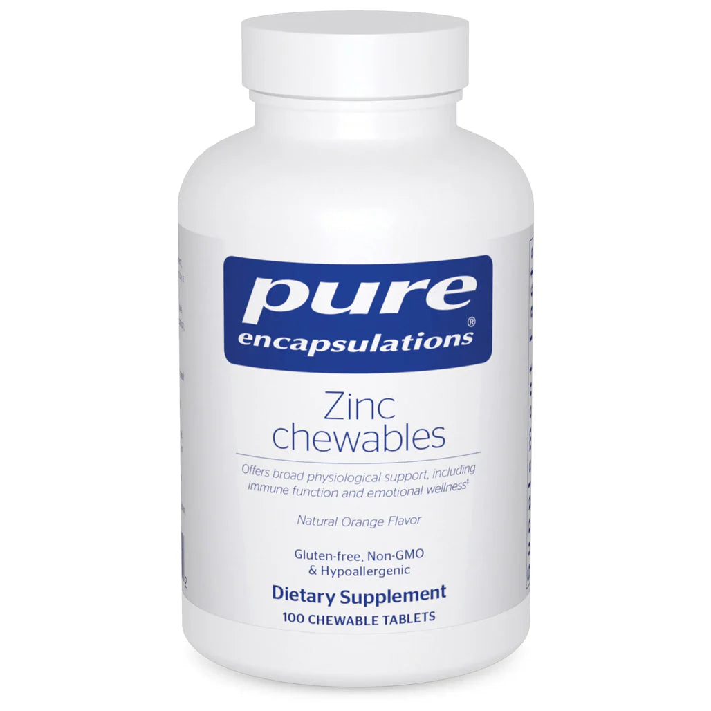 Pure Encapsulations Zinc Chewables bottle