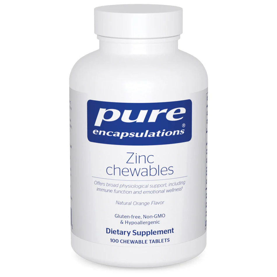 Pure Encapsulations Zinc Chewables bottle