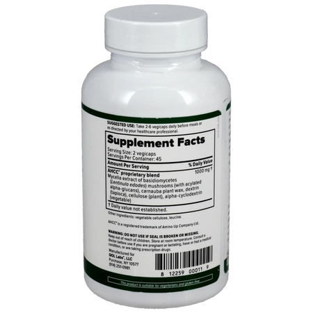 ImmunoKinoko AHCC 500 mg 90 vcaps QOL Labs