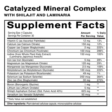 Quicksilver Catalyzed Mineral Complex Quicksilver Scientific