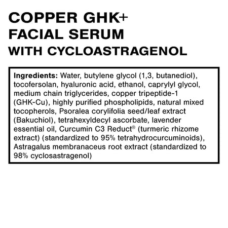 Quicksilver Copper GHK+ Facial Serum