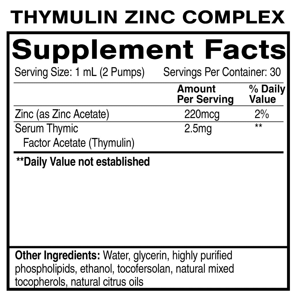 Quicksilver Thymulin Zinc Complex