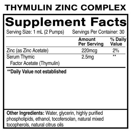 Quicksilver Thymulin Zinc Complex