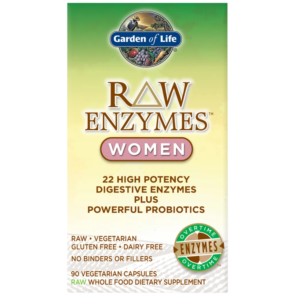 RAW Enzymes Women 90 vcaps Garden of life