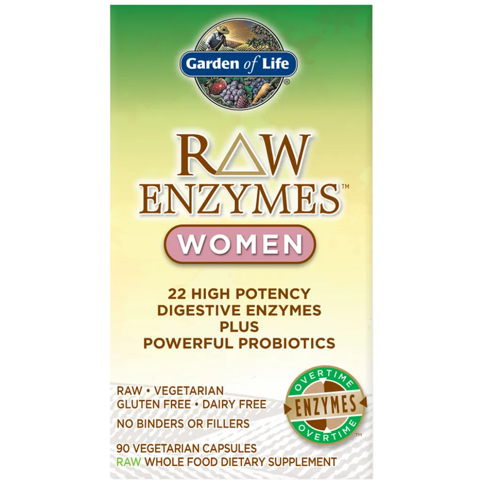 RAW Enzymes Women 90 vcaps Garden of life