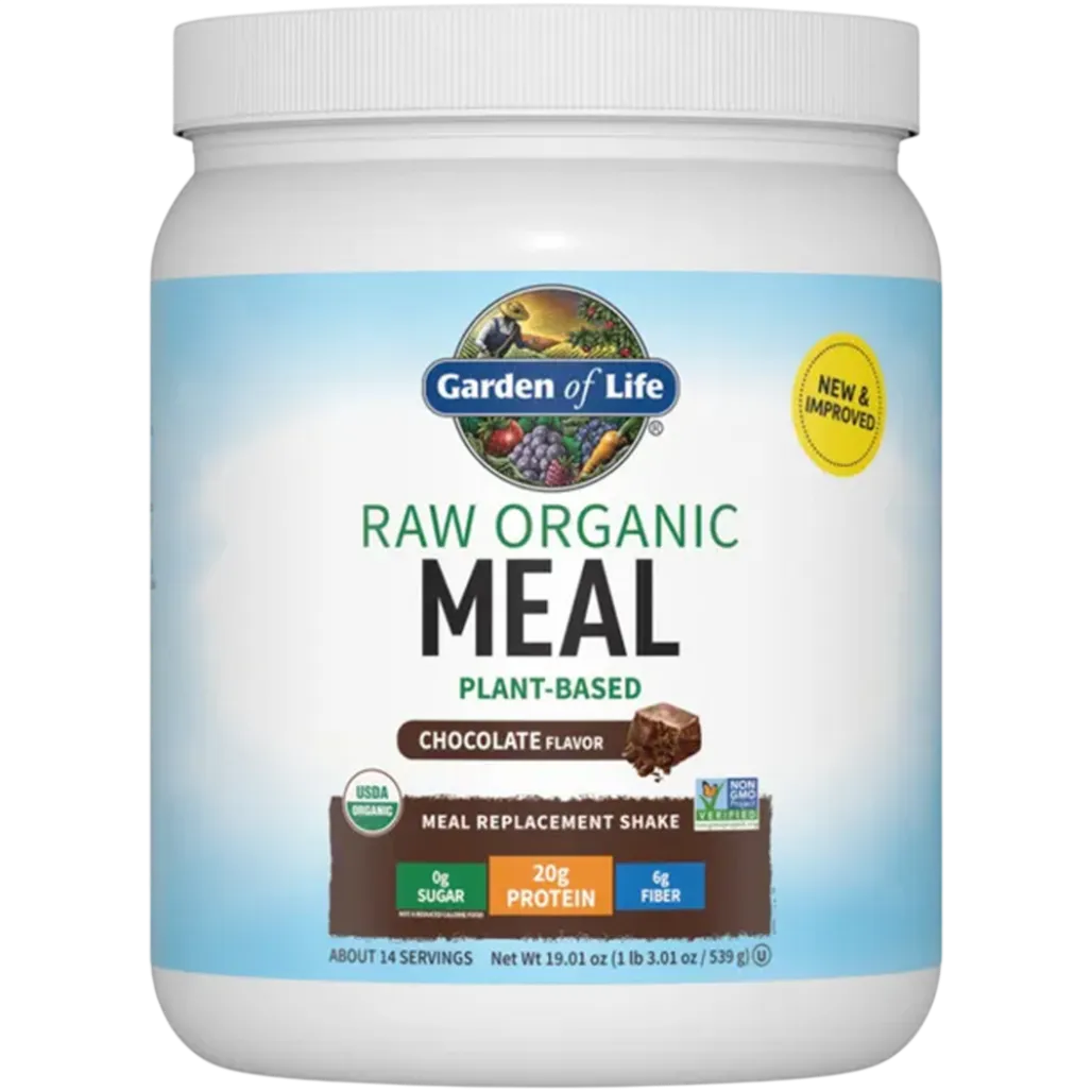 RAW Organic Meal Chocolate 28 servings Garden of life