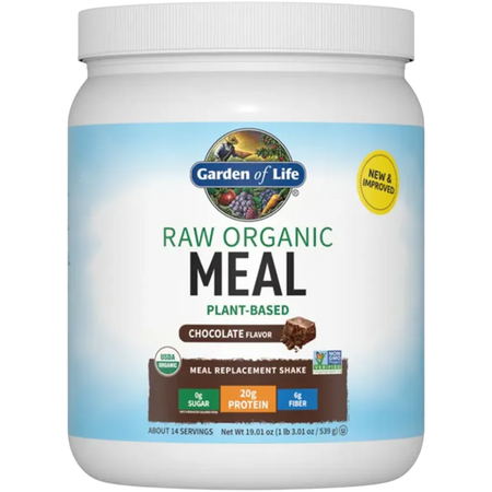 RAW Organic Meal Chocolate 28 servings Garden of life