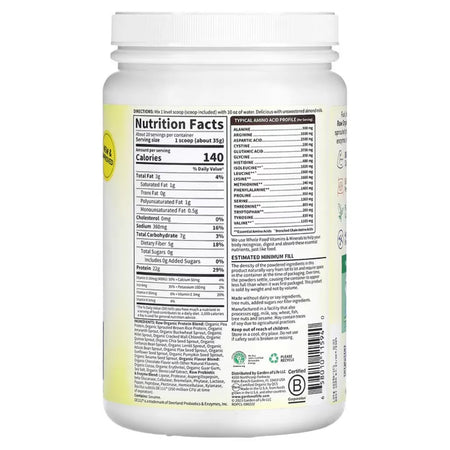 RAW Organic Protein - Vanilla Chai Garden of life